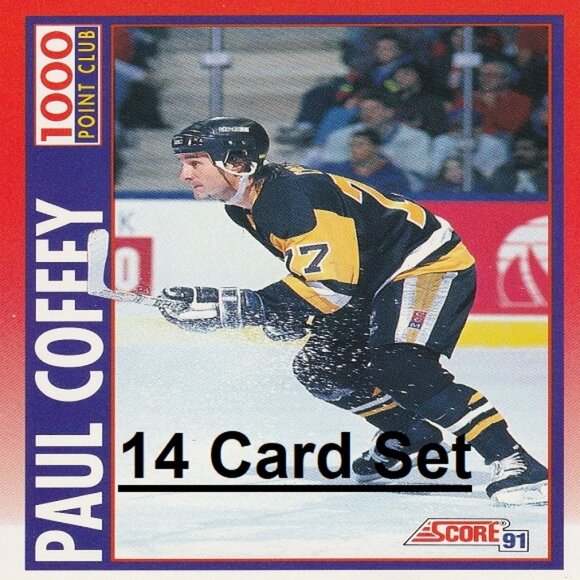 Paul Coffey Pittsburgh Penguins NHL Hockey Card Collection - 14 Card Set - Picture 1 of 15